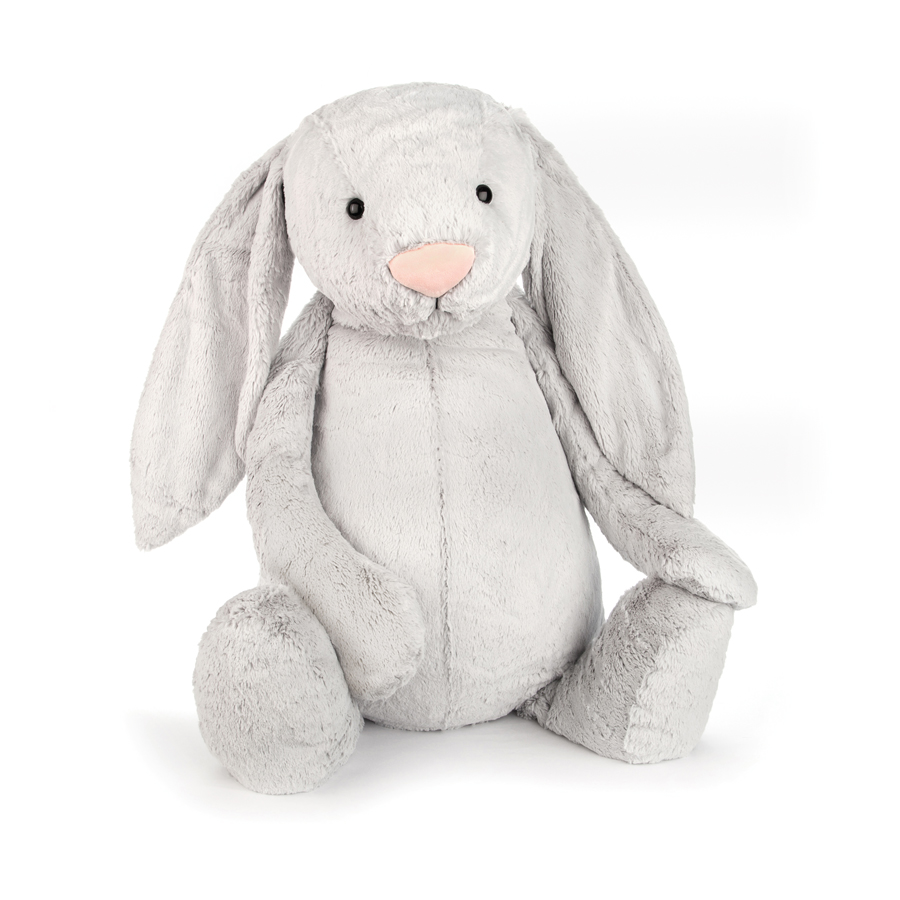 STOR kramgo silverkanin - 67 cm  (Premium - särskild frakt)