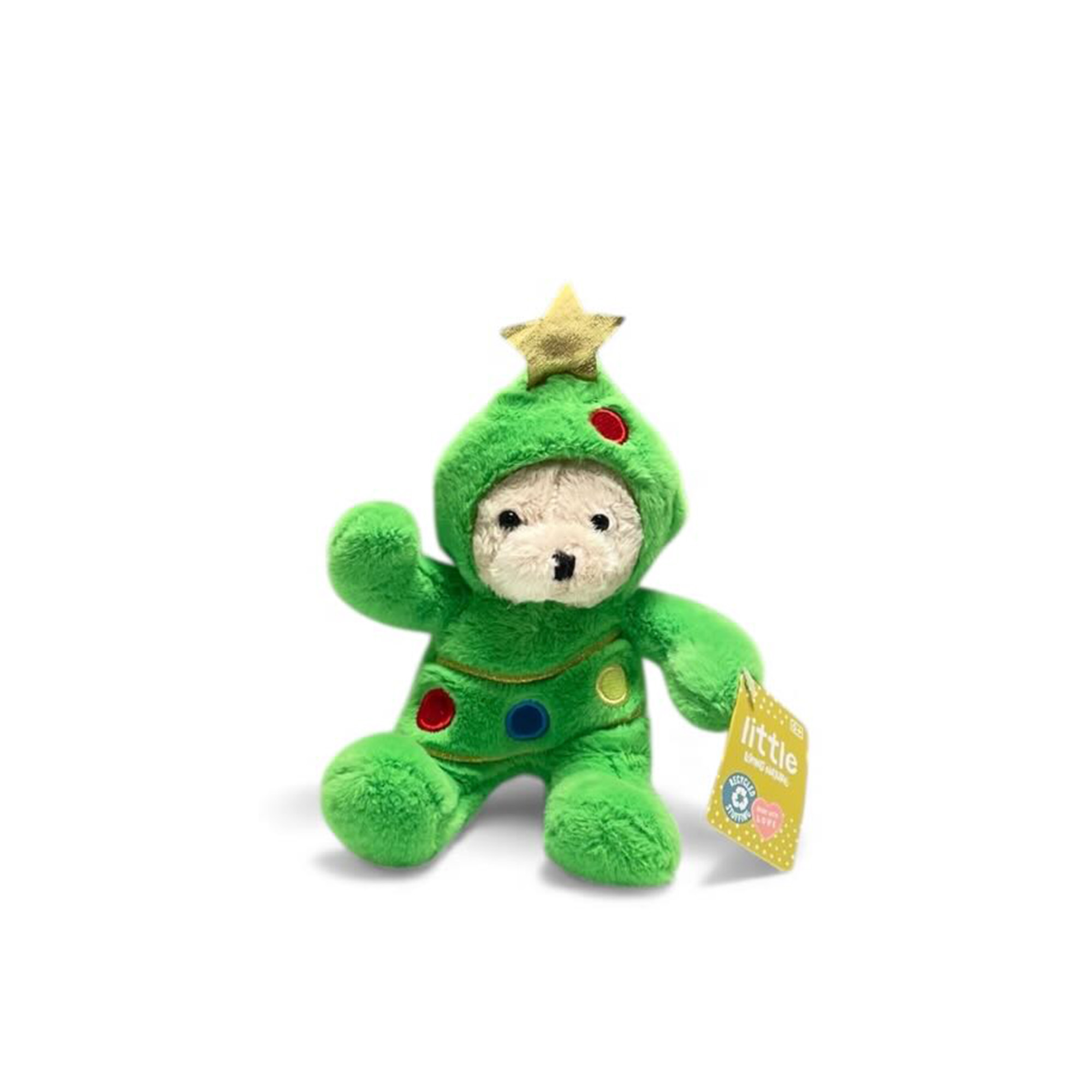 Nalle med julgransdräkt från Little Living Nature