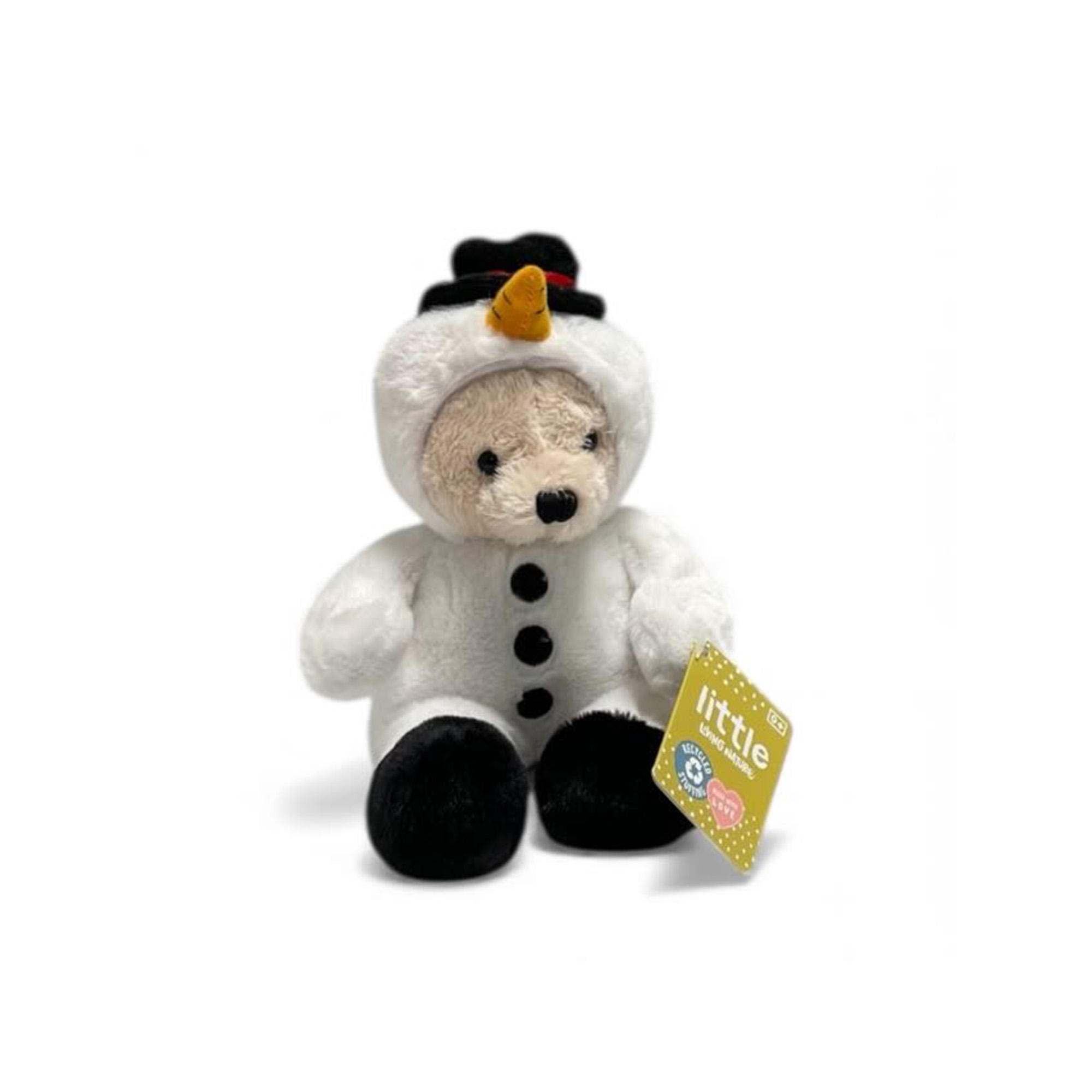 Nalle med snögubbedräkt från Little Living Nature