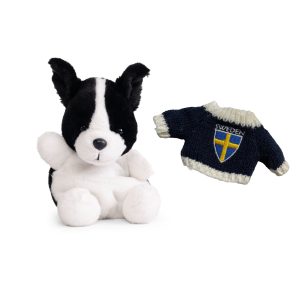 Heja Sverige! Gullig vovve med Sverigetröja